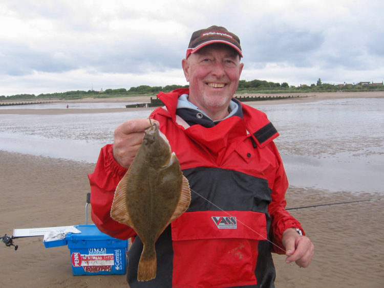 Second placed Garry Hutson with the equal longest flatfish