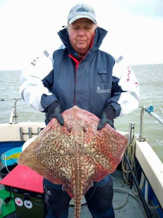 Ray Hempstead with his 13lb thornback ray 