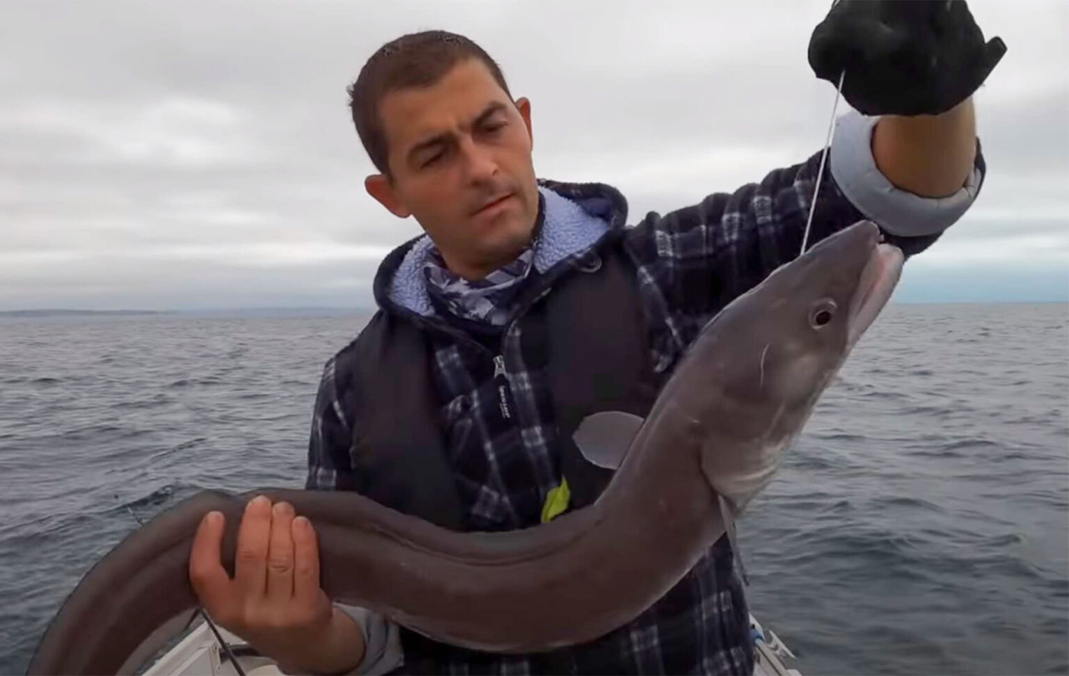 Conger Eel Fishing On A Reef Sea Fishing