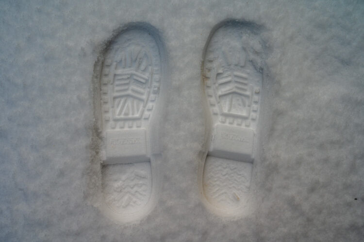 Xtratuf Boots Tread Pattern in Snow