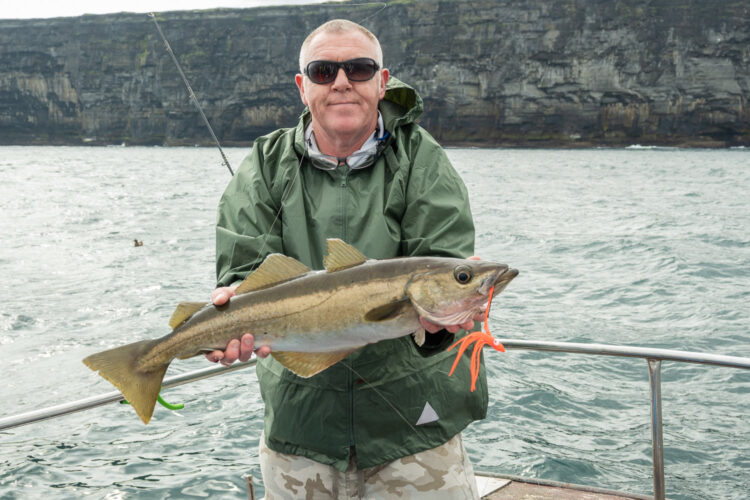 Andy with his 3kg pollack