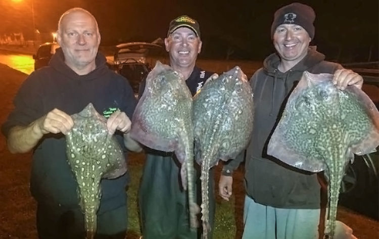 Winners of the latest Colchester Sea Angling Club's Match