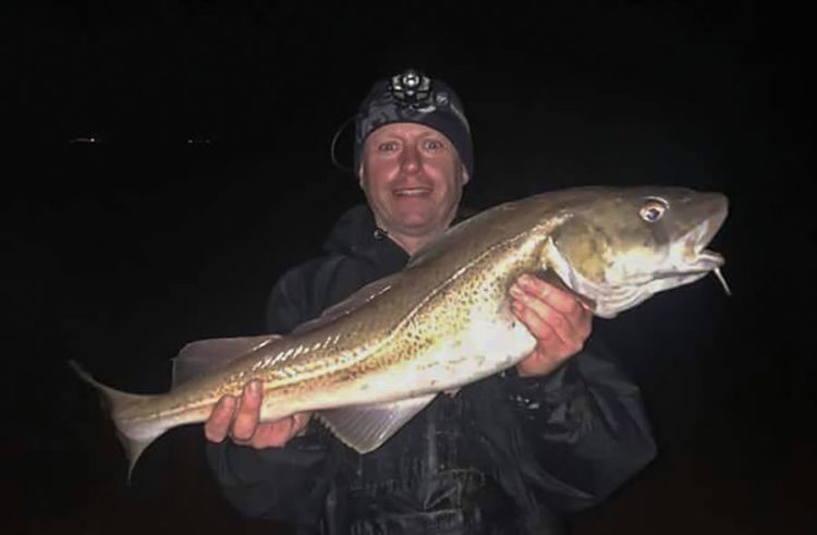 Jason Usher with his cod